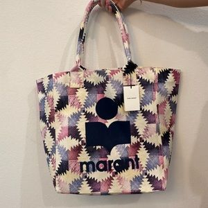 Isabel Marant multicolor tote with taga